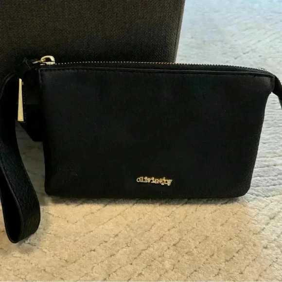 Olivia & joy black pebbled wallet clutch - Picture 5 of 9